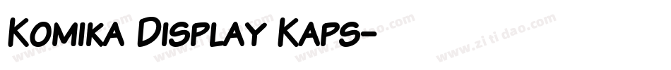 Komika Display Kaps字体转换
